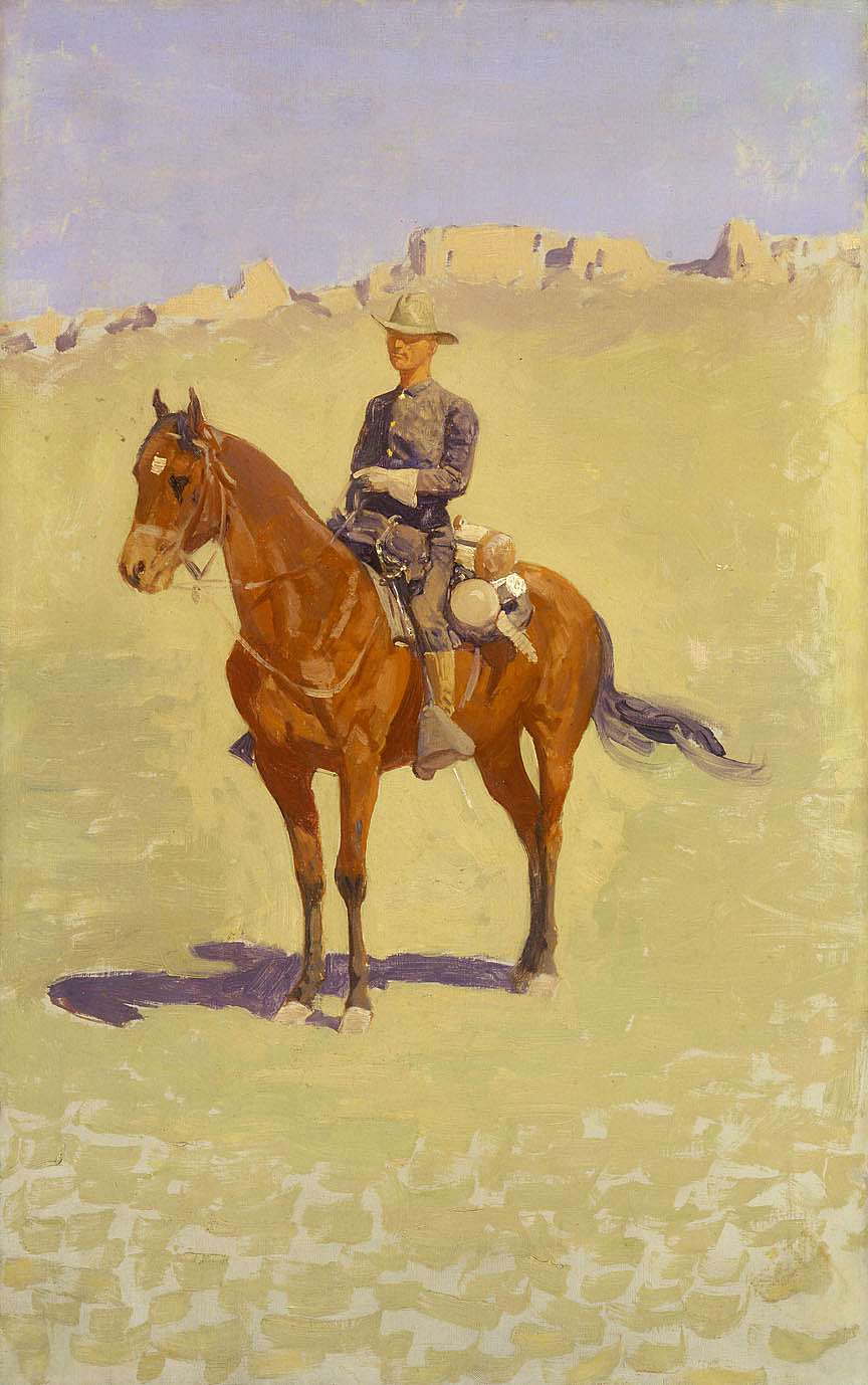 Untitled (mounted cavalry officer)