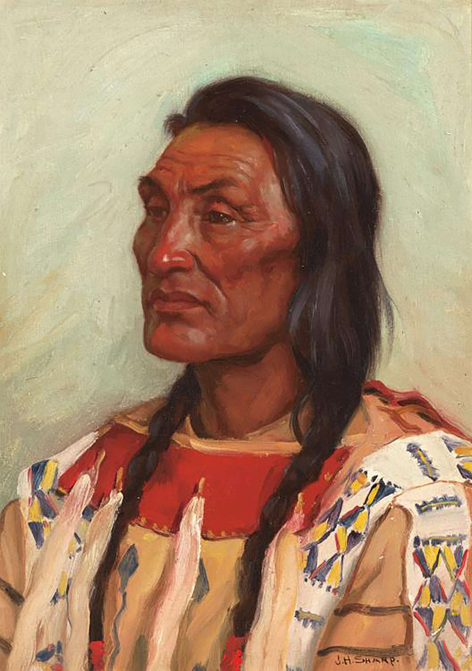 Chief Feather Pattern Chief Tail Feather - Joseph H. Henry Sharp Catalogue - Buffalo Bill ...
