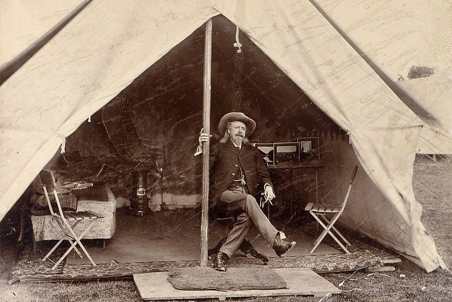 Buffalo Bill in tent. P.69.775. Photo courtesy of the Buffalo Bill Center of the West