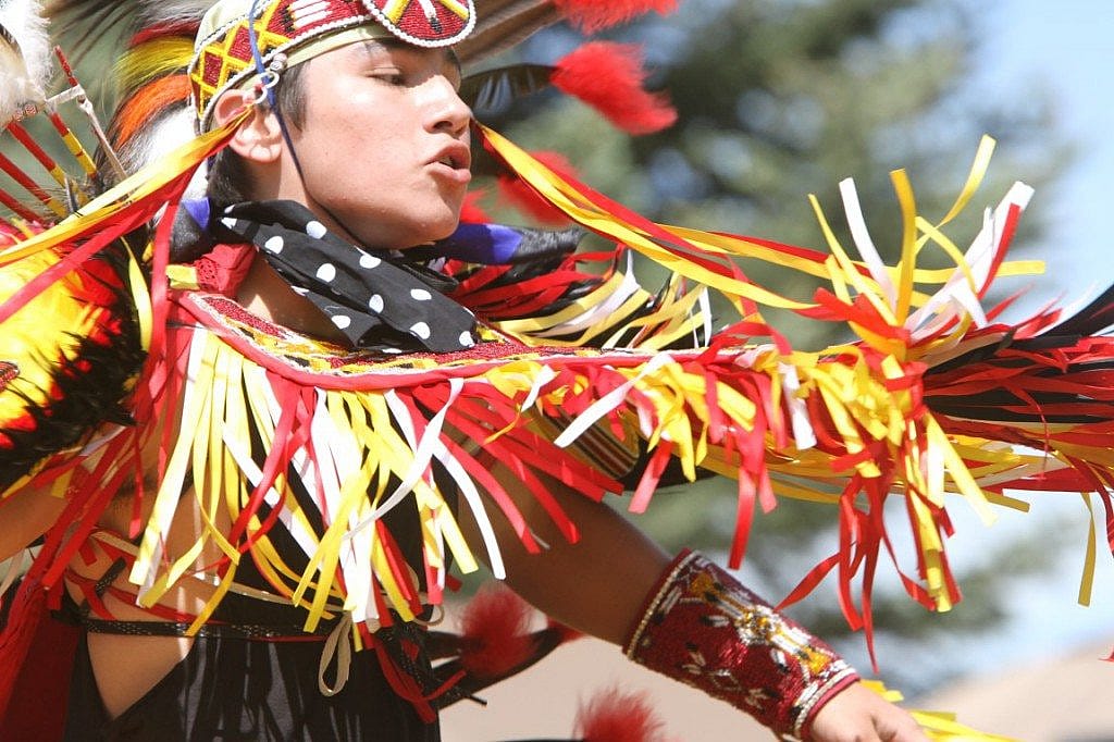 Men's fancy dancers are amazing athletes.