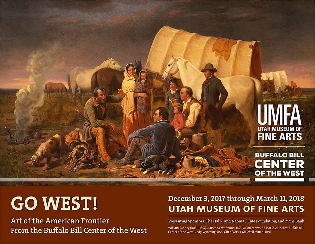 "Go West!" at the Utah Museum of Fine Arts, December 2, 2017-March 11, 2018.