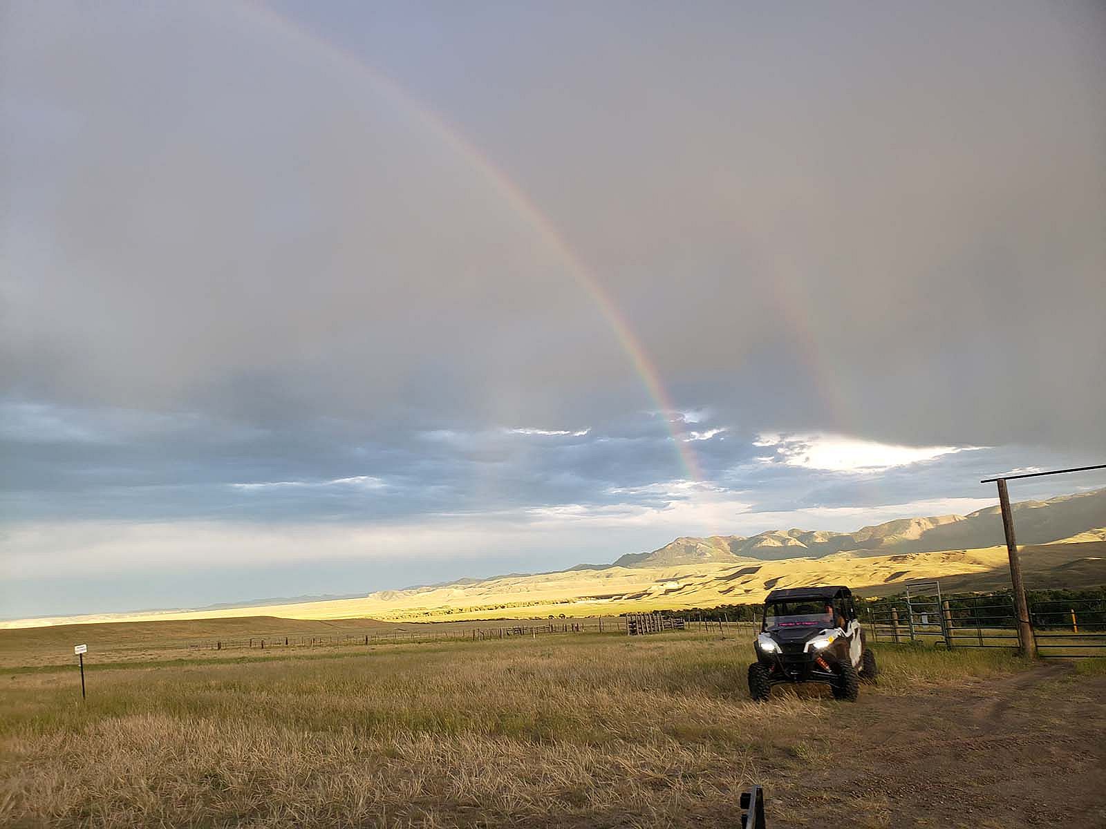 Rainbow at the end of a long day
