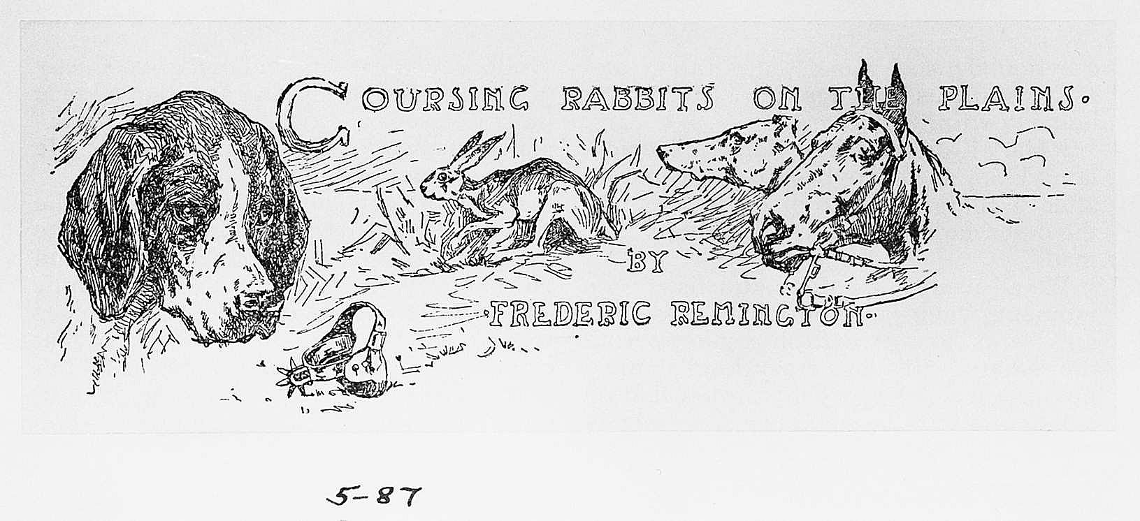 Untitled ("Coursing the Rabbits on the Plains," title piece)