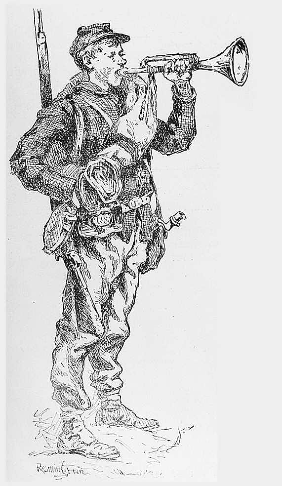 Untitled ("On the March," bugler)