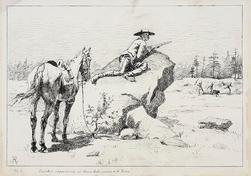 "Seeing a Large Rock Near, I Tied My Horse Behind It"