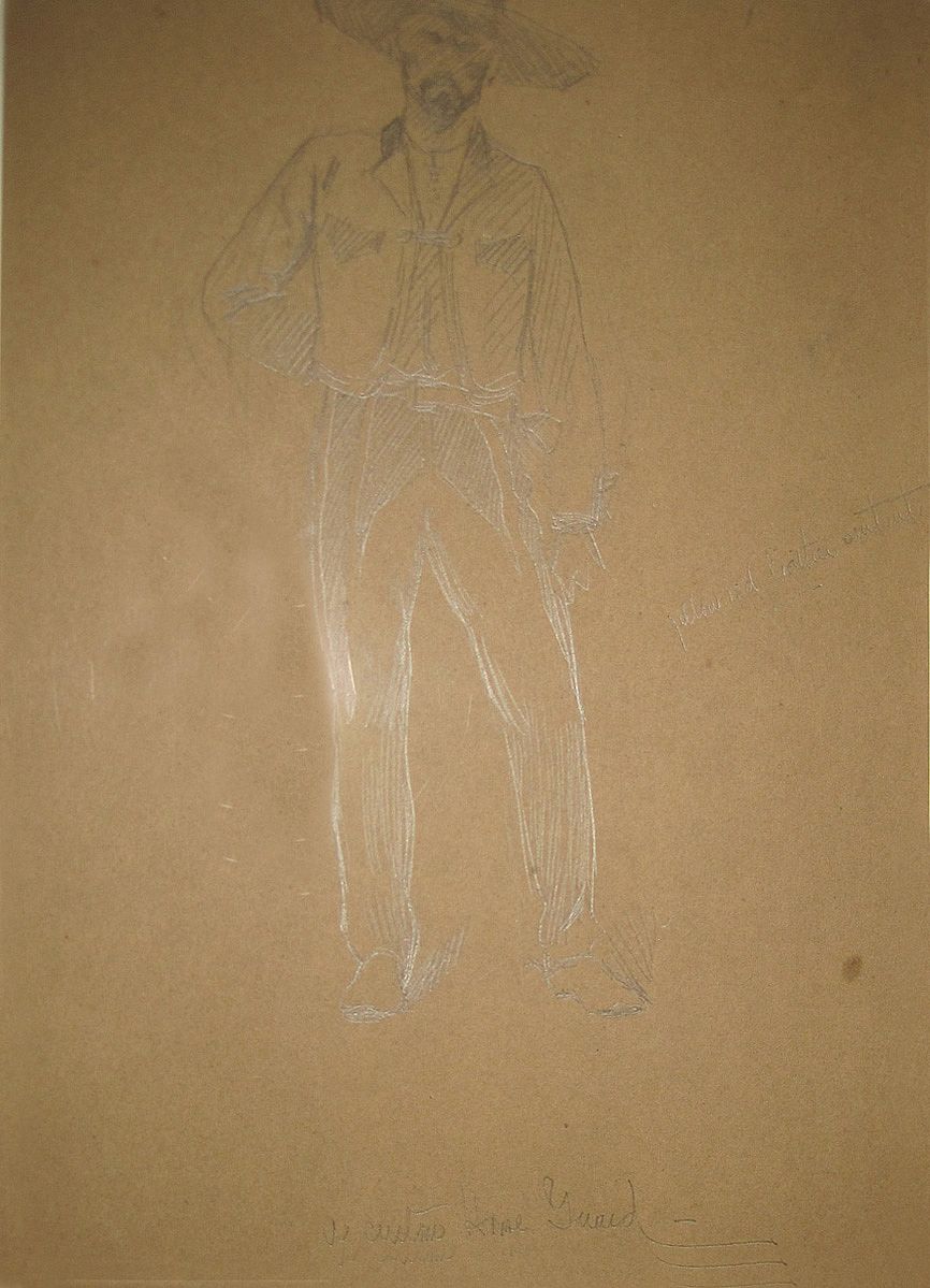 Untitled sketch (A Texan Cowboy)