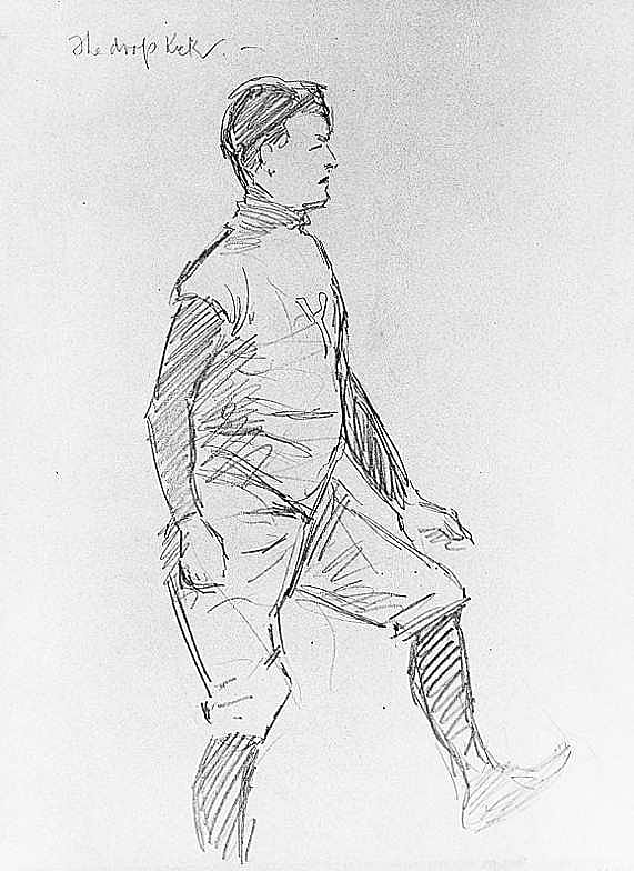 Untitled (study for The Drop-Kick)