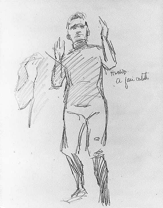 Untitled (study for Heeling a Fair Catch)
