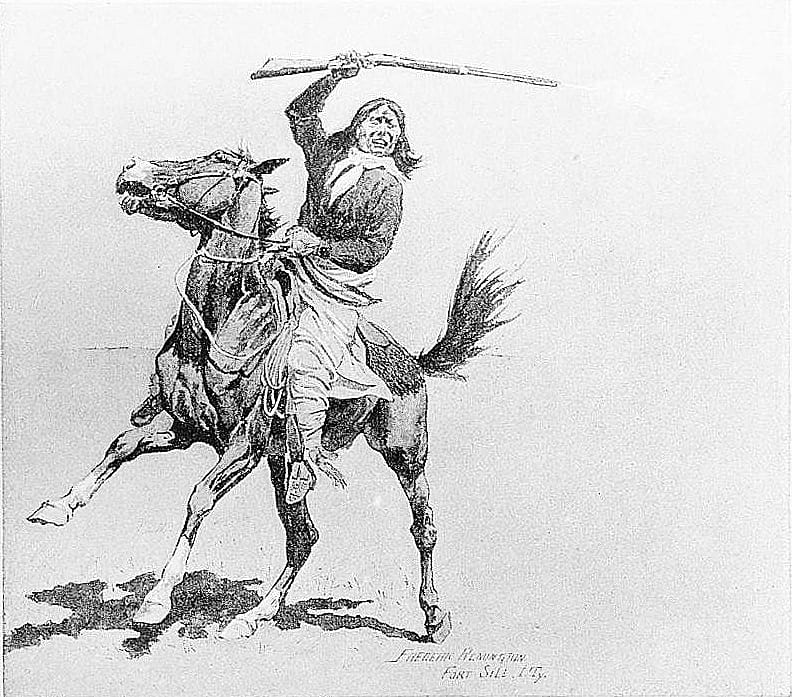 Kiowa Buck Starting a Race