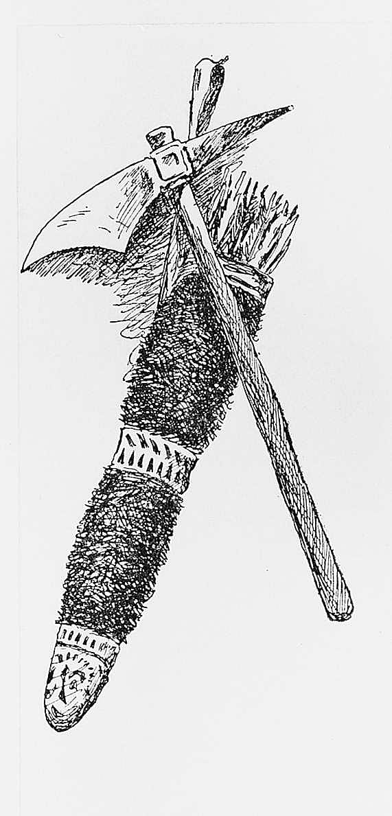 Axe and Quiver, Huron or Mohawk