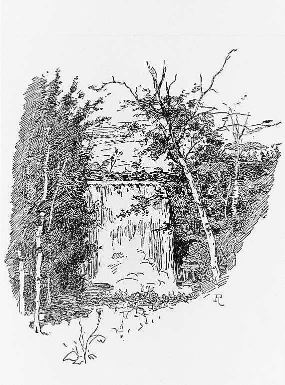 Falls of Minnehaha, after an Old Photograph, 1889