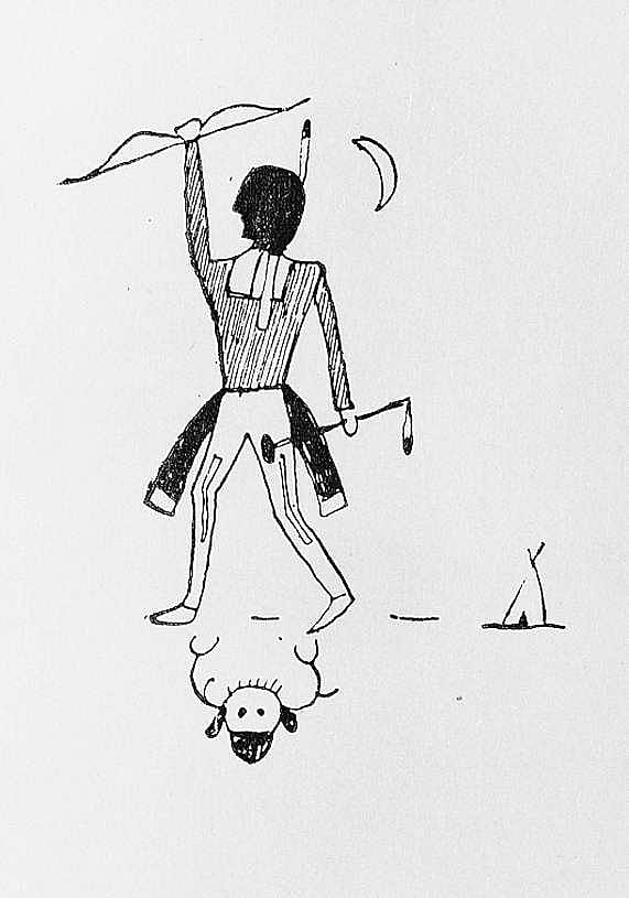Indian Sign Drawing, Sioux