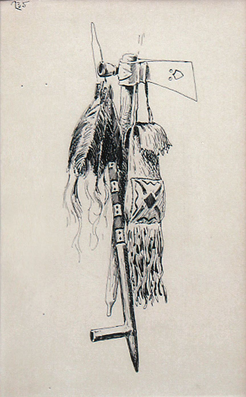 Pipe, Tomahawk, and Fire-Bag