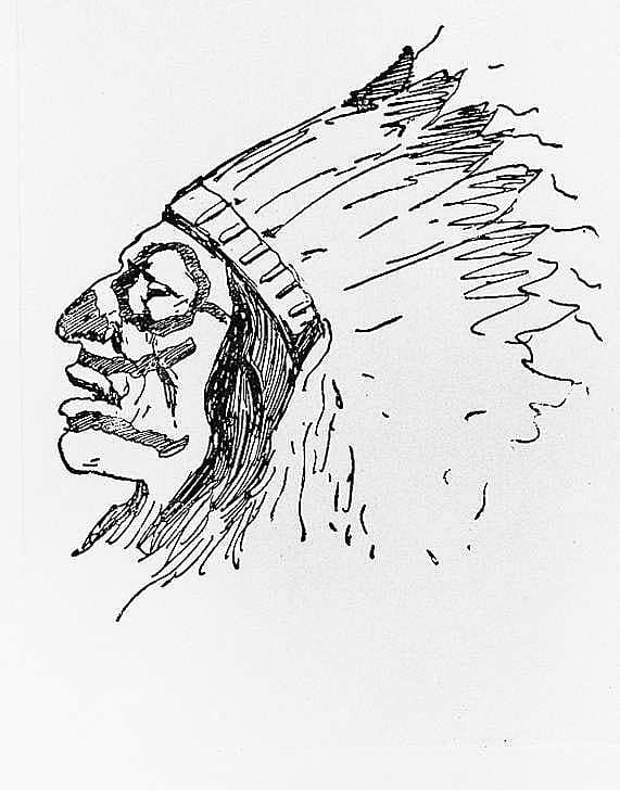 Warrior, Painted, 1889