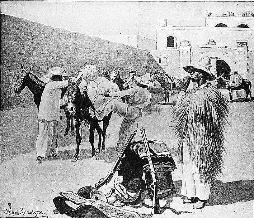 "We Packed Our Mules in the Corral of the Hotel"