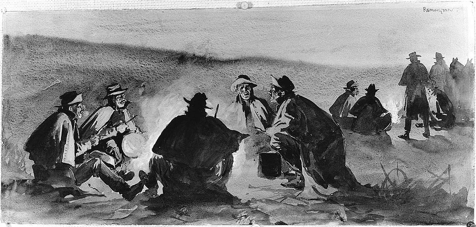 Troopers Singing the Indian Medicine Song