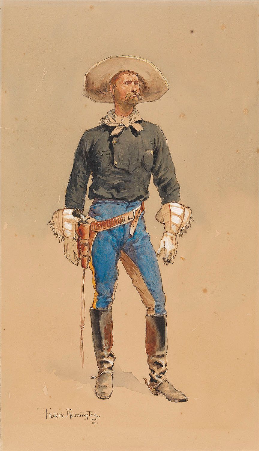 Cavalry Officer in Campaign Dress