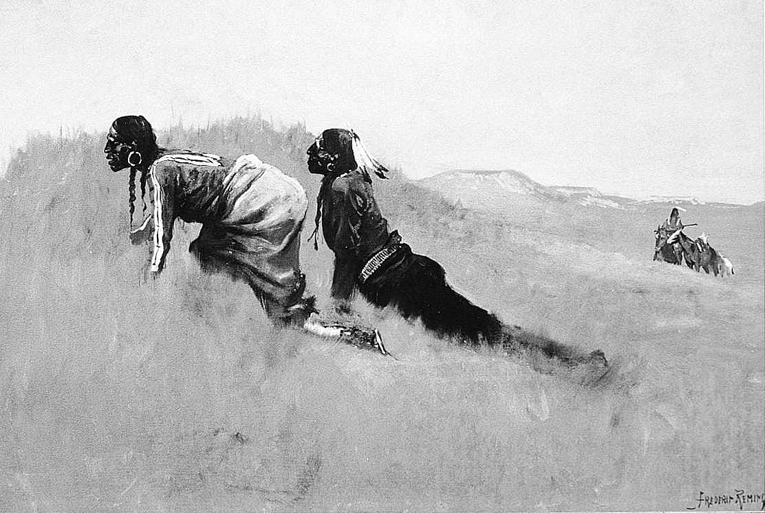 Indian Scouts Watching Custer