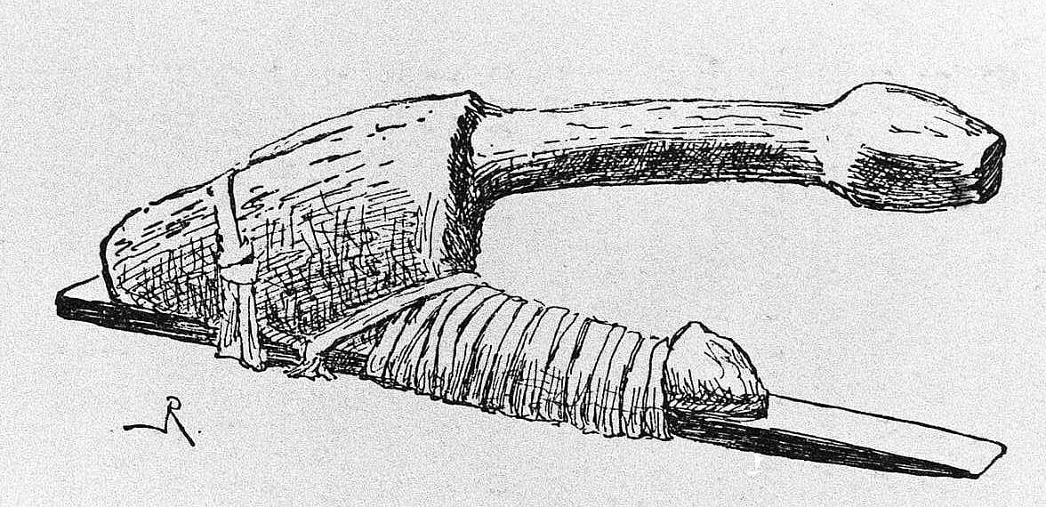 The Tschummum, or Tool Used in Making Canoes