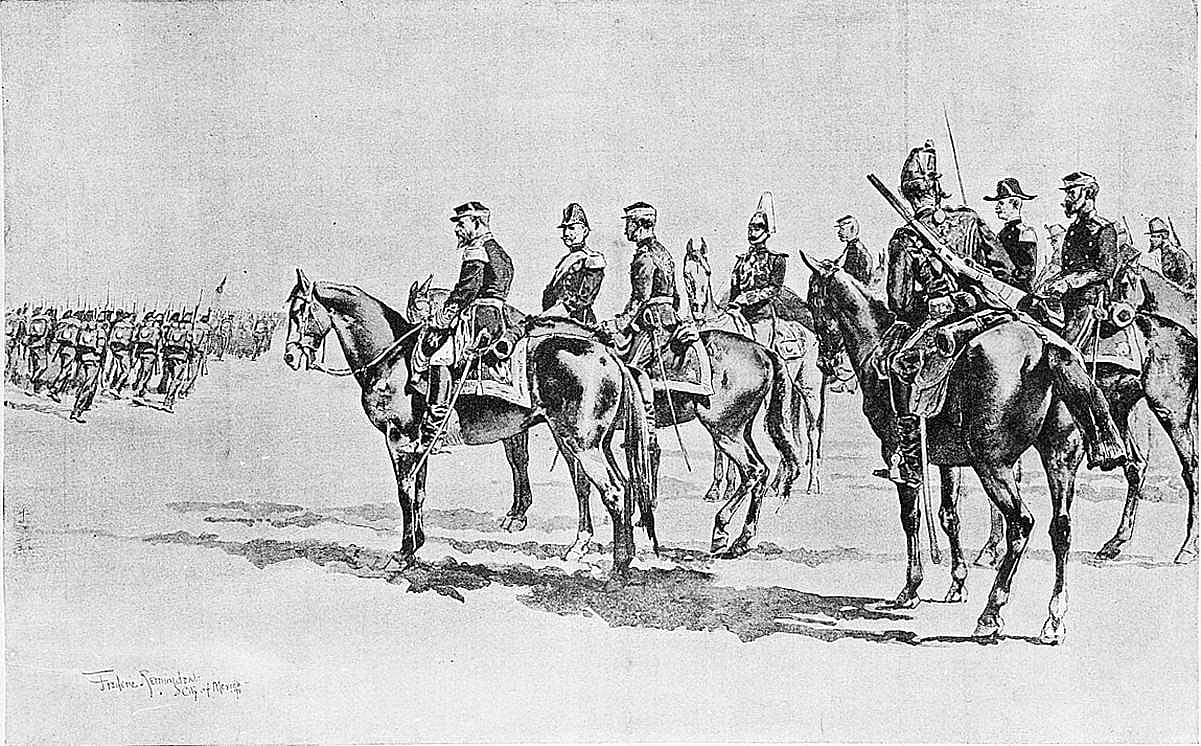General Miles Reviewing the Mexican Army