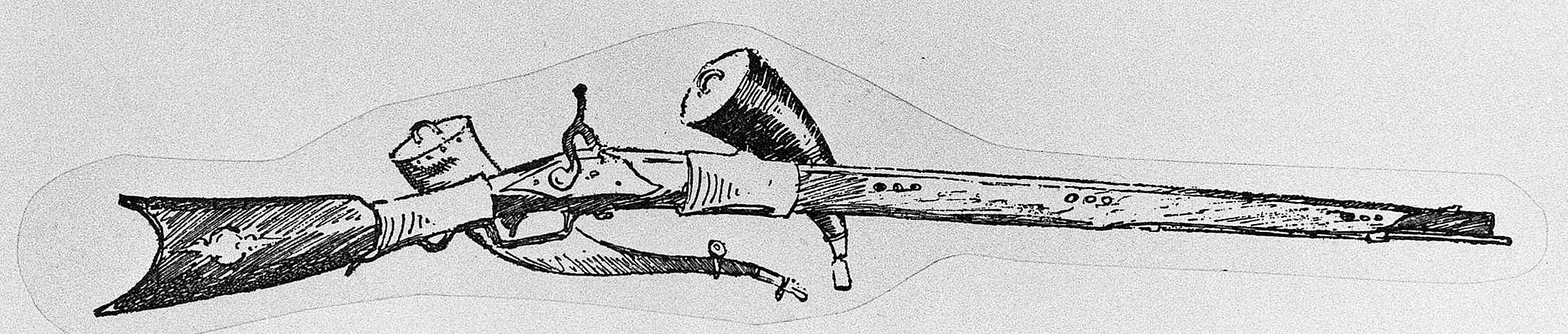 Rifle and Powder-Horns