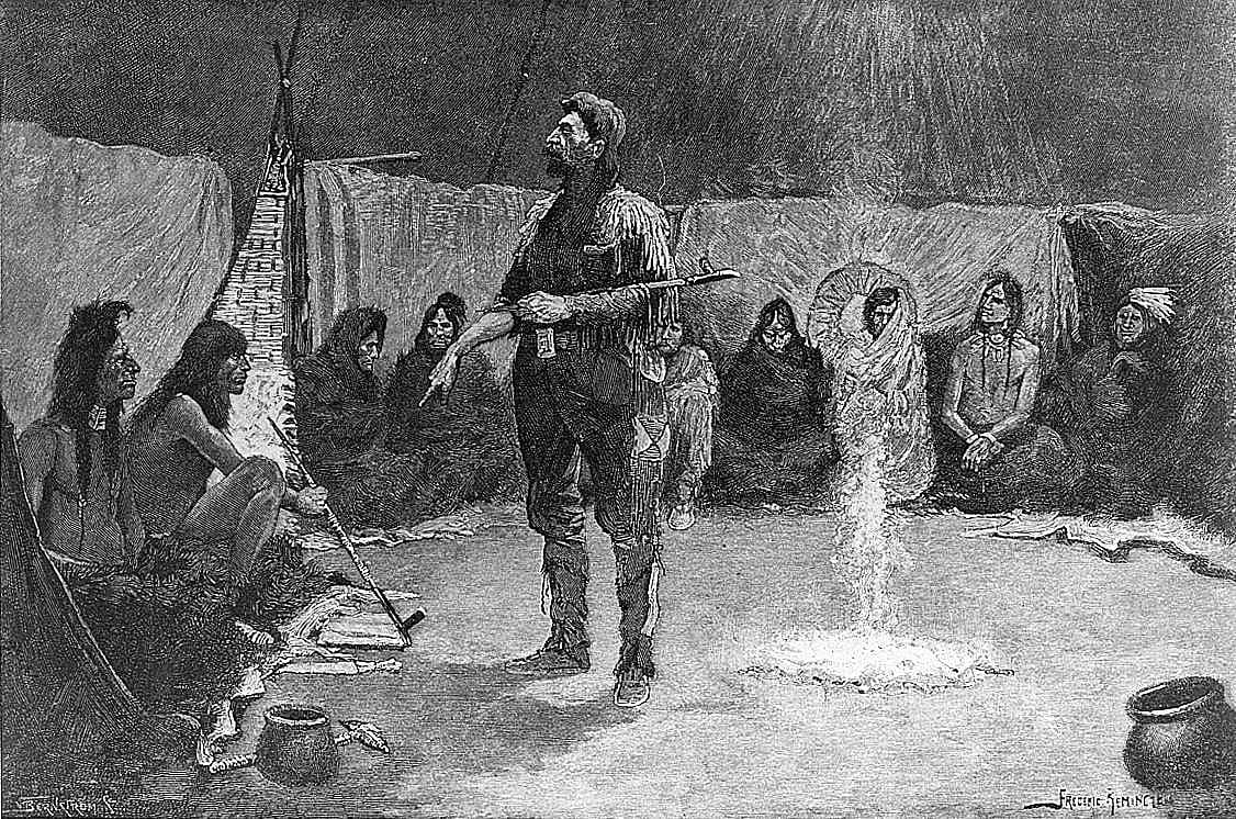 A Fur-Trader in the Council Tepee