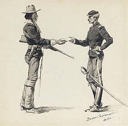 The Dispatch-Bearer, Troop B., United States Scouts