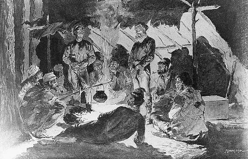 Voyageurs in Camp for the Night