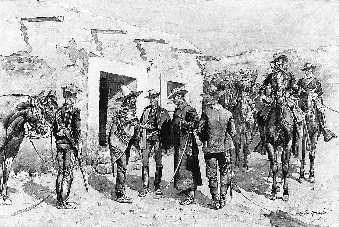 United States Cavalry Hunting for Garza on the Rio Grande