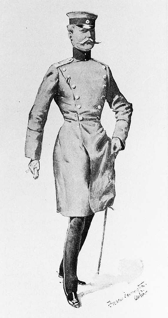 Dragoon Officer in Street Dress