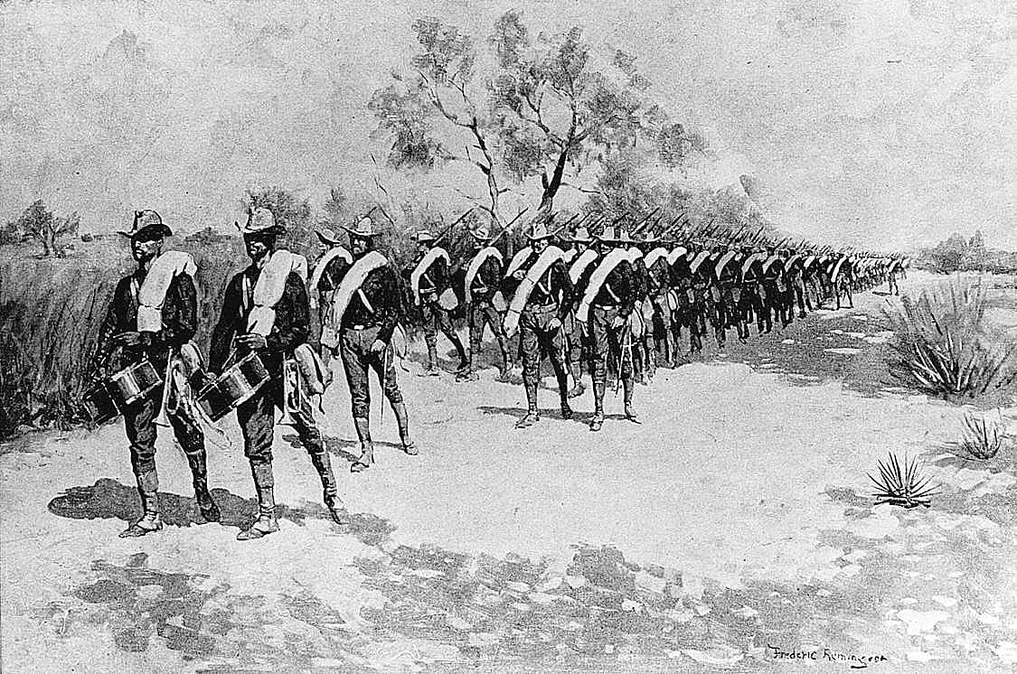 A Practice March in Texas