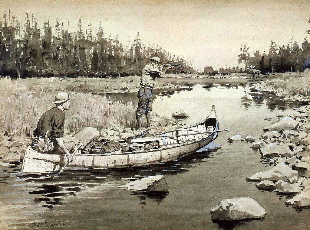Moose-Hunting--An Unexpected Shot