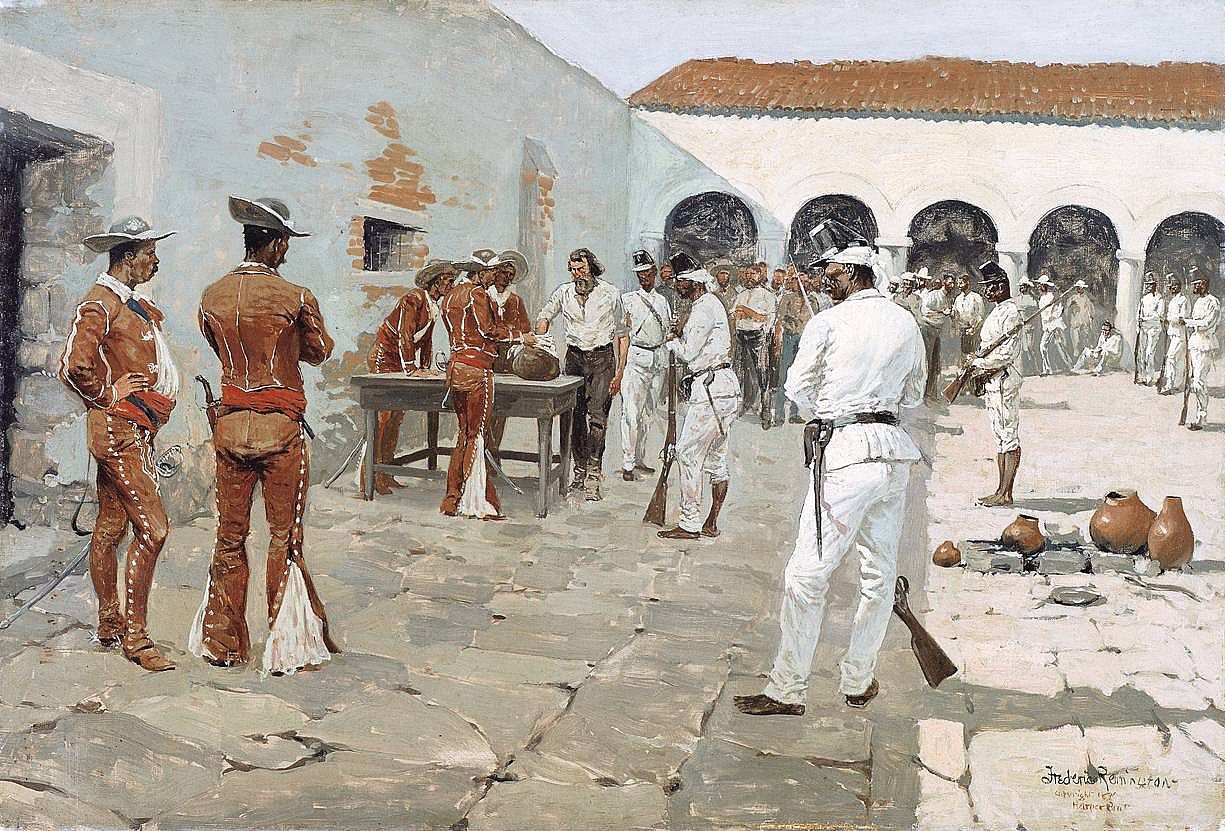 Prisoners Drawing Their Beans