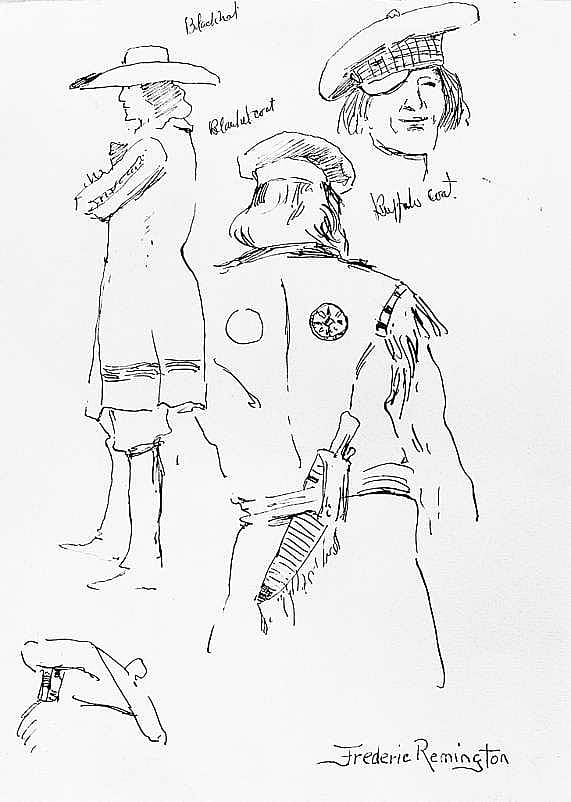 Untitled (Sketch for A French-Canadian Voyageur)