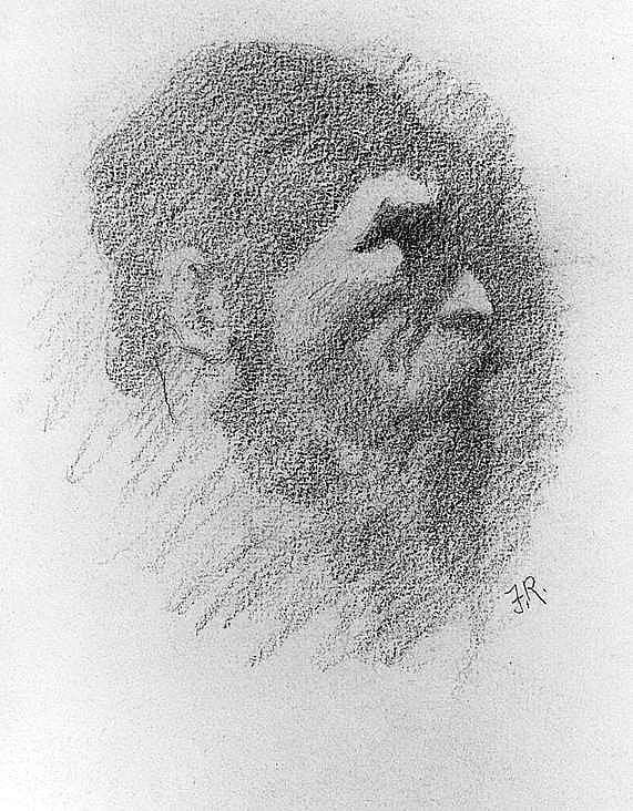 Untitled (Done in the Open, head of frontiersman)