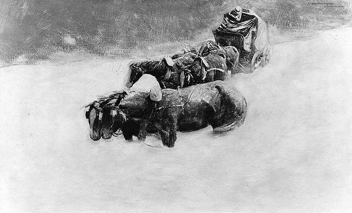A Snow-Bound Christmas on the Overland Coach