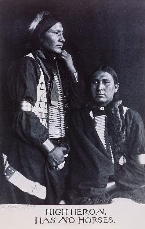 'High Heron/Has No Horses, 1898, by Gertrude Stanton Kasebier. MS 71 Vincent Mercaldo Collection, McCracken Research Library. P.71.816.1