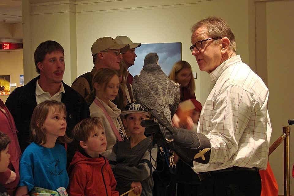 Patrick Telling Visitors about Hayabusa