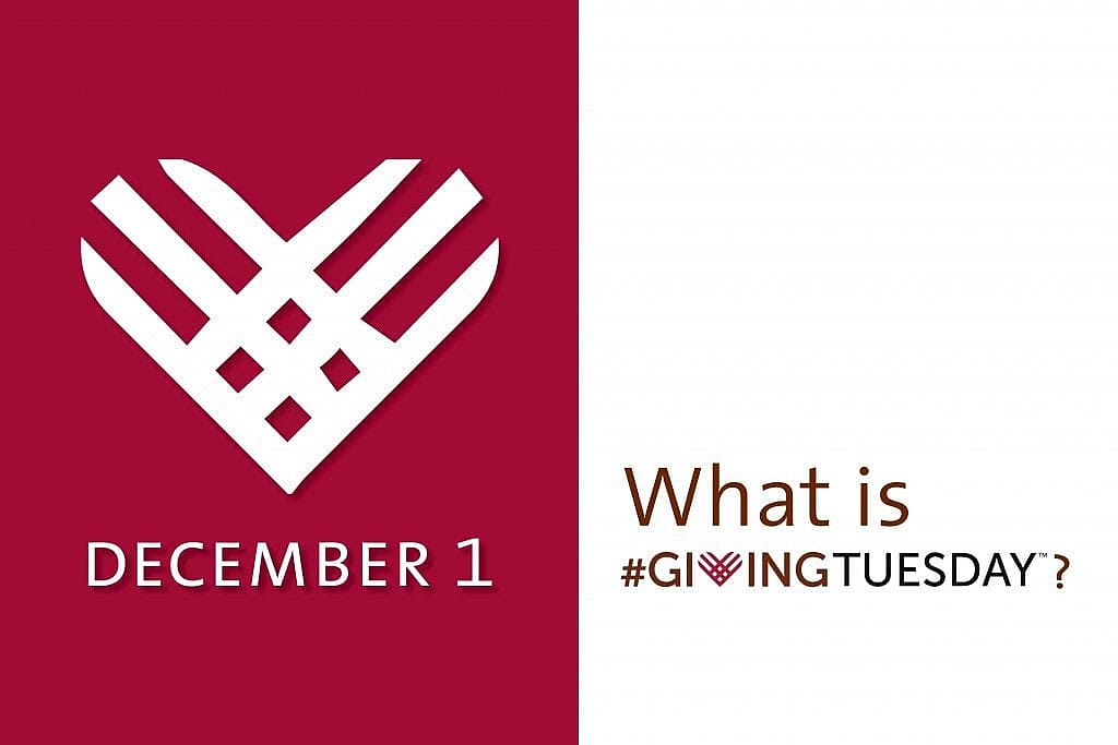 #Giving Tuesday is December 1