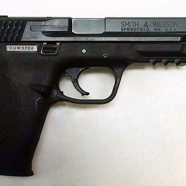 Competitive shooter Julie Golob's Smith & Wesson M&P. L.2019.5.1