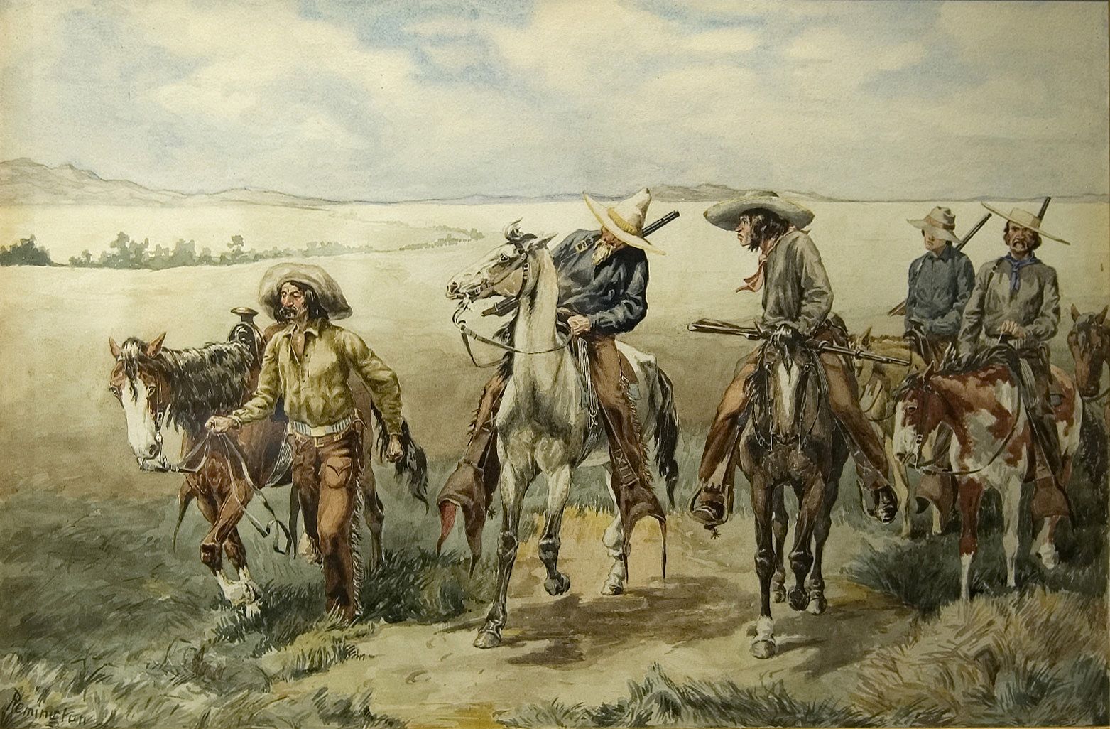 Cowboys on a Cattle Thief