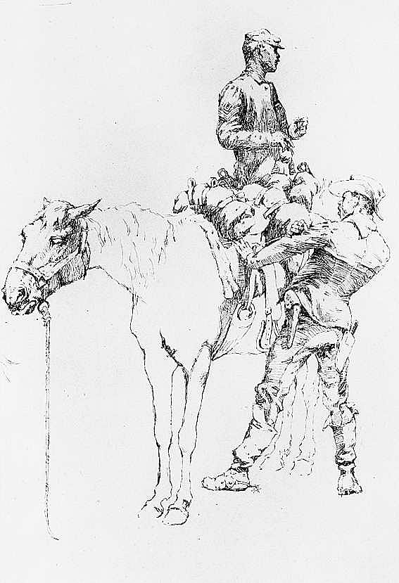 Tenth Cavalry Officer and Trooper