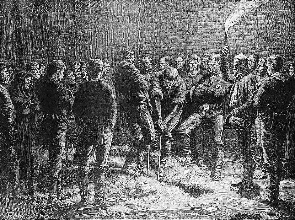 The Apache Campaign--Burial of Hatfield