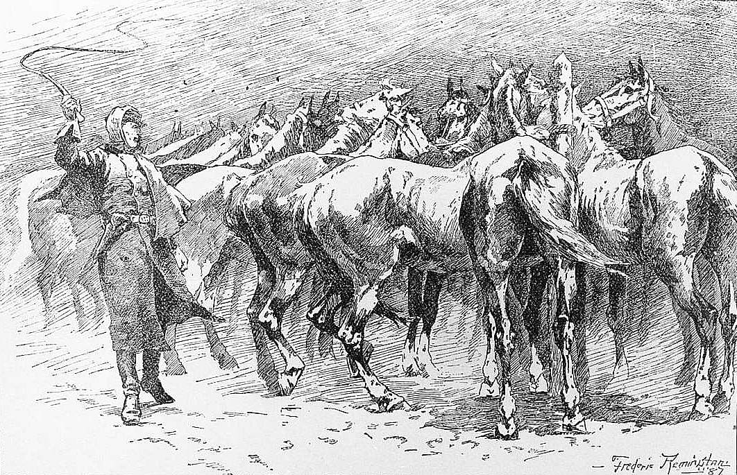 Whipping Horses to Keep Them From Freezing