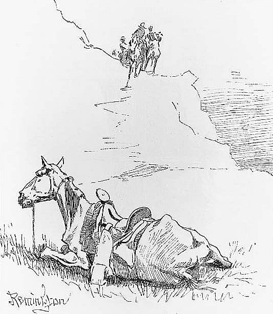 "We Found a Small Pony, Saddled and Bridled, Lying Down"