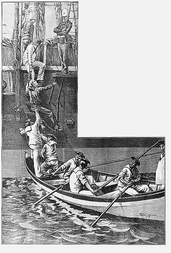 Sketches on a Man-Of-War Under Sailing Orders--The Last on Board