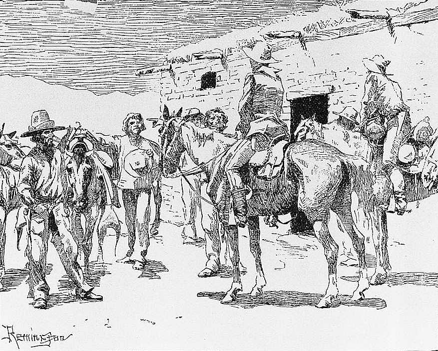 "We Found a Group of Mexicans with Their Horses Saddled"
