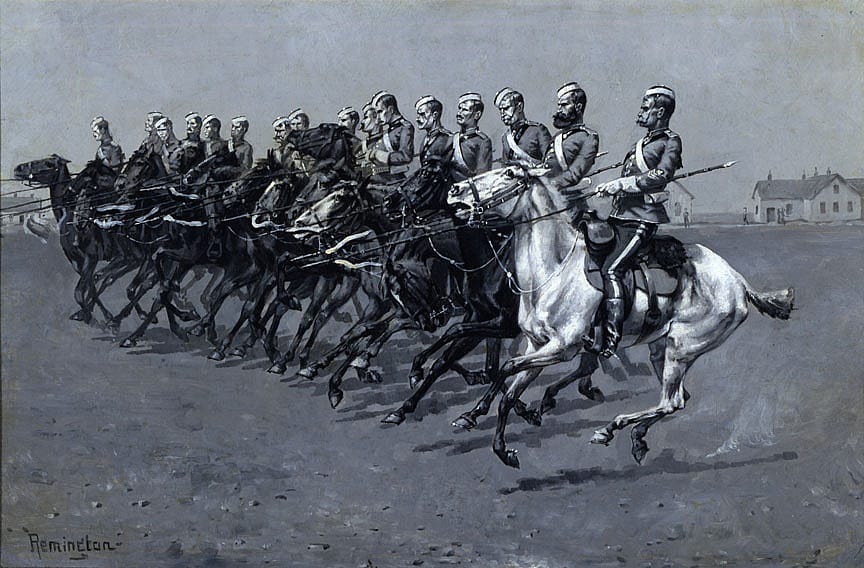 The Canadian Mounted Police on a "Musical Ride"--"Charge!"