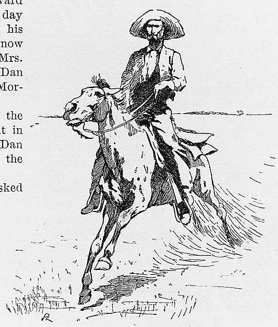 Untitled ("One Touch of Nature," galloping frontiersman)