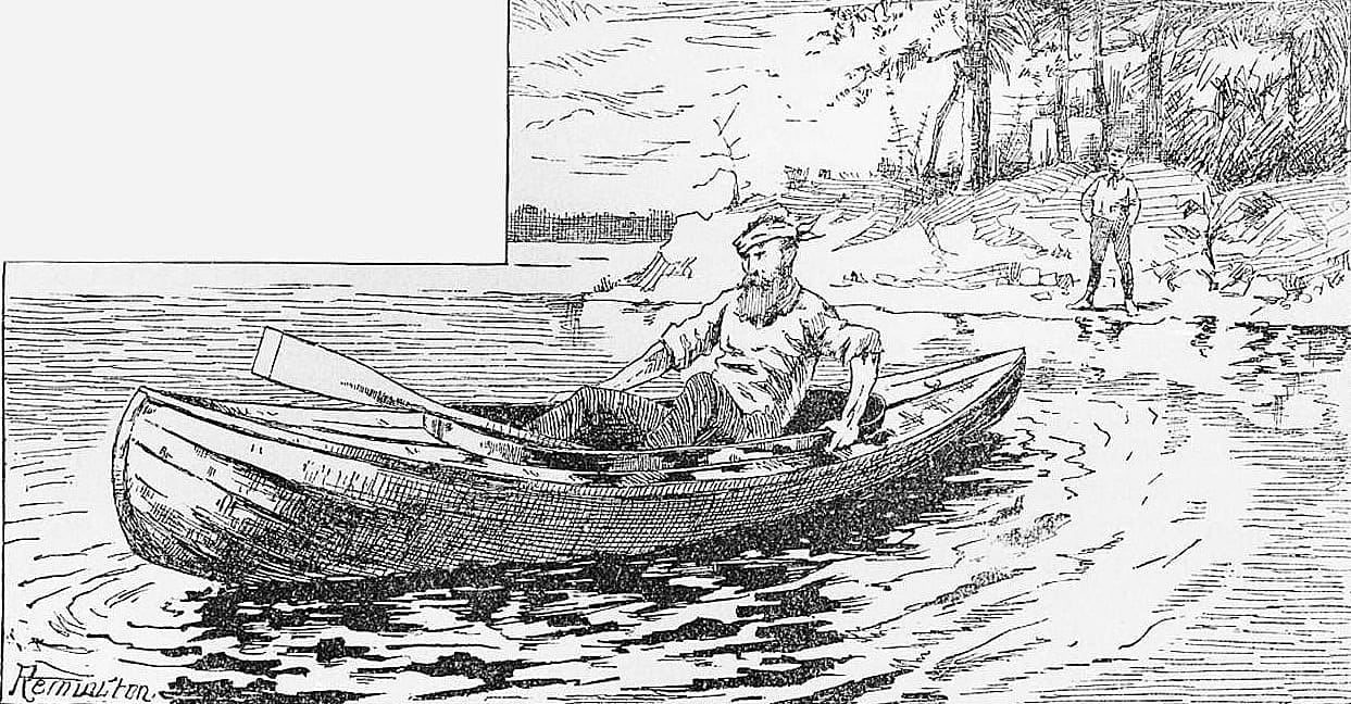 Holdredge Tries to Upset the Canoe